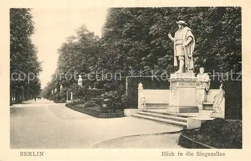 AK / Ansichtskarte Berlin Siegesallee Denkmaeler Berlin