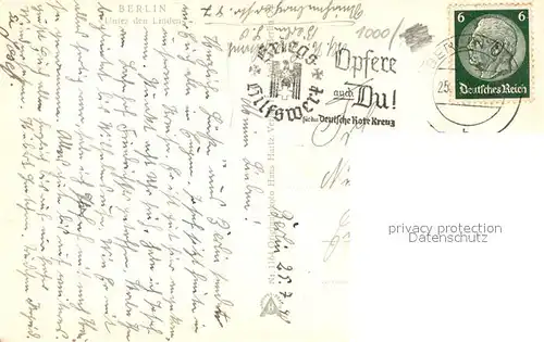 AK / Ansichtskarte Berlin Unter den Linden Denkmal Brandenburger Tor Berlin