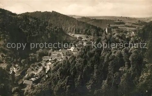AK / Ansichtskarte Berneck_Fichtelgebirge Landschaftspanorama Berneck Fichtelgebirge
