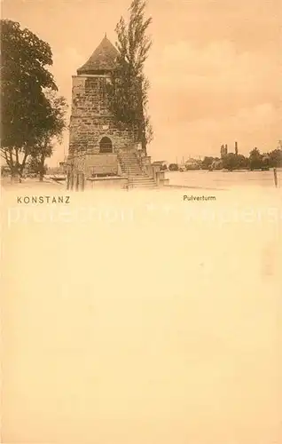 AK / Ansichtskarte Konstanz_Bodensee Pulverturm Konstanz_Bodensee