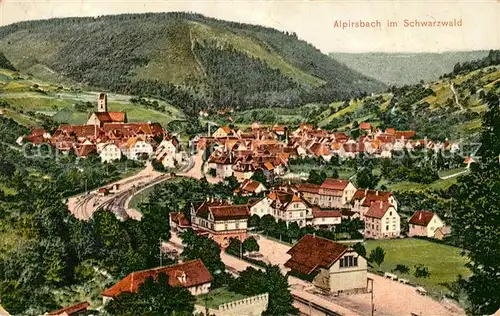 AK / Ansichtskarte Alpirsbach Stadtpanorama Schwarzwald Alpirsbach