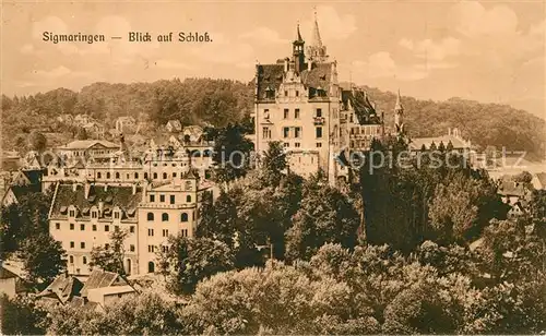 AK / Ansichtskarte Sigmaringen Blick aufs Schloss Sigmaringen