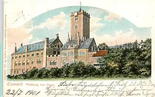 AK / Ansichtskarte Eisenach_Thueringen Wartburg von Osten Eisenach Thueringen