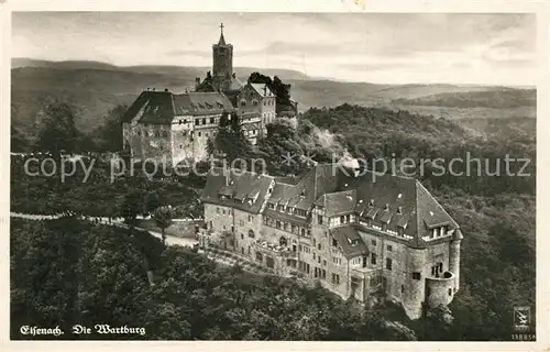 AK / Ansichtskarte Eisenach_Thueringen Wartburg Fliegeraufnahme Eisenach Thueringen