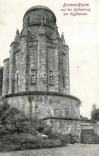 AK / Ansichtskarte Steinthaleben Bismarckturm auf der Rothenburg am Kyffhaeuser Steinthaleben