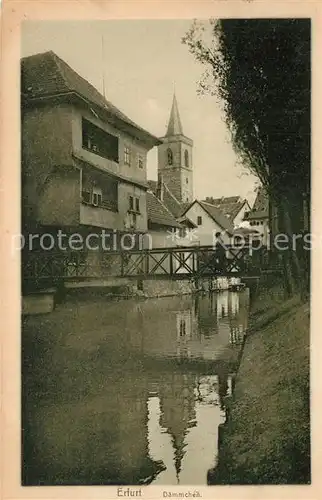 AK / Ansichtskarte Erfurt Daemmchen Altstadt Erfurt