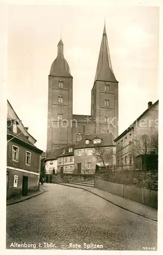 AK / Ansichtskarte Altenburg_Thueringen Rote Spitzen Doppelturm Wahrzeichen der Stadt Altenburg Thueringen