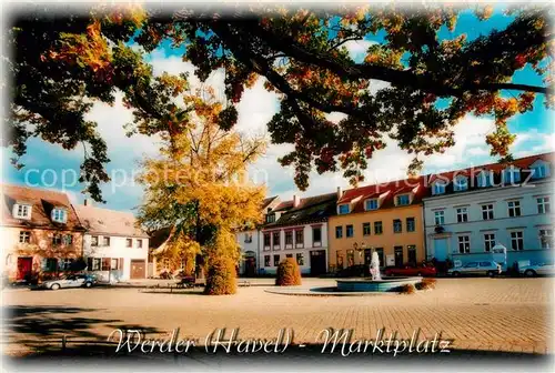 AK / Ansichtskarte Werder_Havel Marktplatz Werder Havel