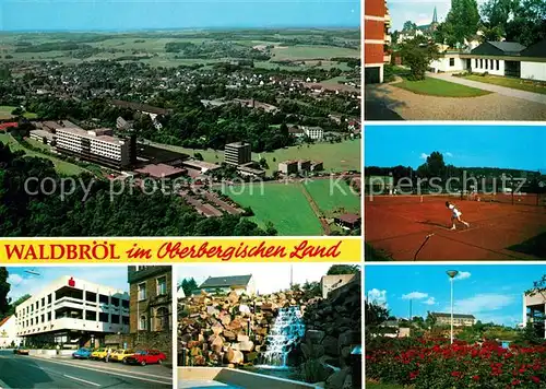 AK / Ansichtskarte Waldbroel Fliegeraufnahme Tennis  Waldbroel