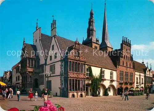 AK / Ansichtskarte Lemgo Marktplatz Rathaus Kornherrenstube  Lemgo