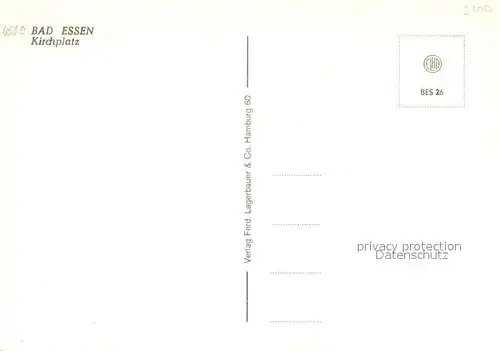AK / Ansichtskarte Bad_Essen Kirchplatz Bad_Essen