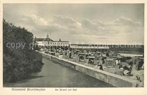 AK / Ansichtskarte Brunshaupten Strand und Bad Ostseebad Brunshaupten