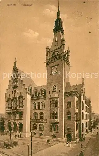 AK / Ansichtskarte Hagen_Westfalen Rathaus Hagen_Westfalen