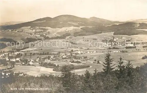 AK / Ansichtskarte Oberlausitz_Region Landschaftspanorama Blick vom Moenchswalder Berg Oberlausitz_Region