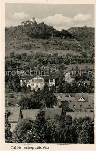 AK / Ansichtskarte Bad_Blankenburg Teilansicht Kurhaus Burg Greifenstein Bad_Blankenburg