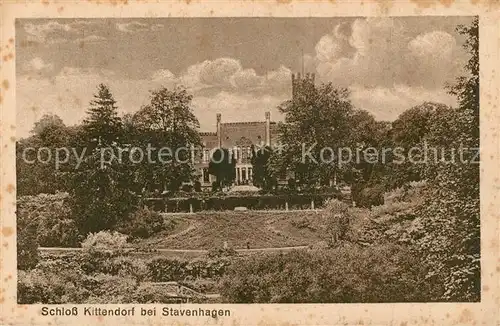 AK / Ansichtskarte Stavenhagen Schloss Kittendorf Stavenhagen