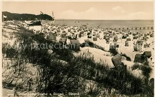 AK / Ansichtskarte Baabe_Ostseebad_Ruegen Duenen Strand Baabe_Ostseebad_Ruegen