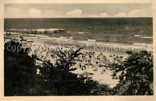 AK / Ansichtskarte Bansin_Ostseebad Blick auf Strand und Meer Serie Das schoene Mecklenburg Bansin_Ostseebad