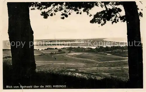 AK / Ansichtskarte Insel_Hiddensee Panorama Blick vom Hochwald Insel Hiddensee