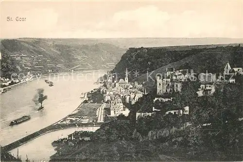AK / Ansichtskarte St_Goar Panorama Rheintal St_Goar