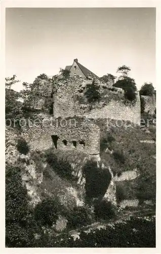 AK / Ansichtskarte Bad_Muenster_Stein_Ebernburg Die Ebernburg Burgruine Bad_Muenster