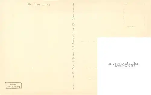 AK / Ansichtskarte Bad_Muenster_Stein_Ebernburg Die Ebernburg Burgruine Bad_Muenster