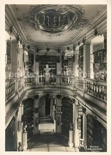 AK / Ansichtskarte Weimar_Thueringen Landesbibliothek Saalbau Bromsilber Weimar Thueringen