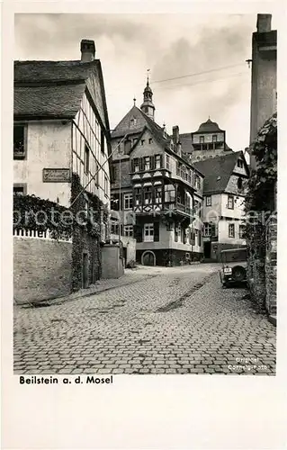 AK / Ansichtskarte Beilstein_Mosel Altstadt Gasse Fachwerkhaus Beilstein_Mosel