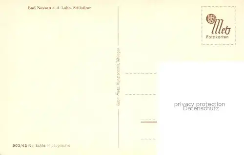 AK / Ansichtskarte Bad_Nassau Schlosstor Wappen Bad_Nassau