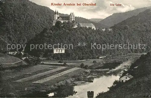 AK / Ansichtskarte Obernhof_Lahn Landschaftspanorama mit Kloster Arnstein Obernhof_Lahn