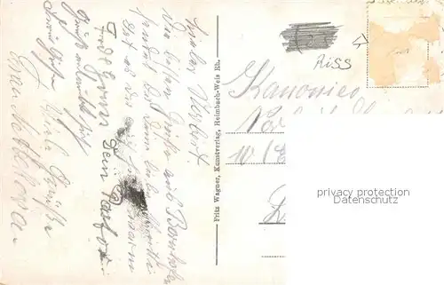 AK / Ansichtskarte Bornhofen_Kamp Blick ueber den Rhein zu den feindlichen Bruedern Burgruinen Bornhofen Kamp