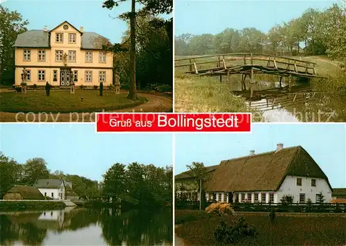 AK / Ansichtskarte Bollingstedt Haeuser Holzbruecke Bollingstedt