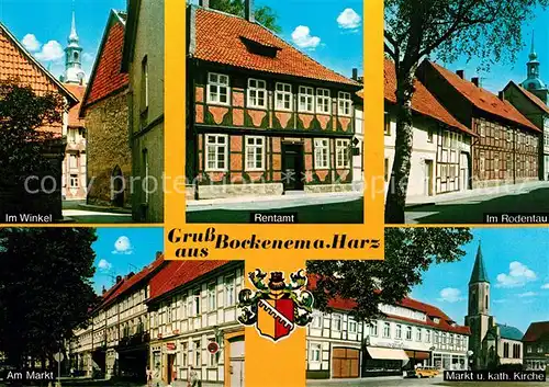 AK / Ansichtskarte Bockenem Winkel Rentamt Rodentau Markt  Bockenem