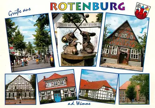 AK / Ansichtskarte Rotenburg_Wuemme Fachwerk  Rotenburg Wuemme