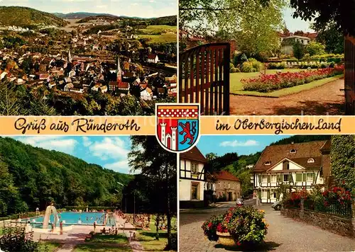 AK / Ansichtskarte Ruenderoth Freibad Fachwerk Park Ruenderoth