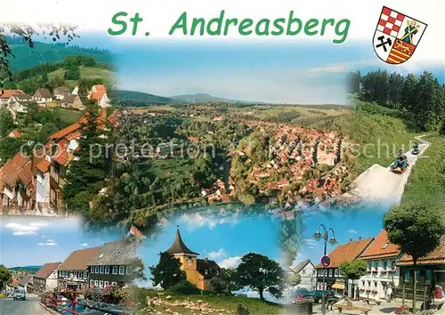 AK / Ansichtskarte St_Andreasberg_Harz Fliegeraufnahme Sommerrodelbahn St_Andreasberg_Harz