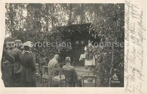 AK / Ansichtskarte Feldgottesdienst  Feldgottesdienst