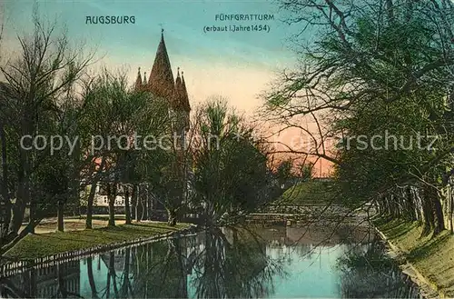 AK / Ansichtskarte Augsburg Fuenfgratturm Augsburg