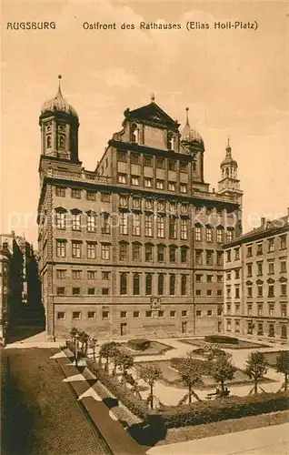 AK / Ansichtskarte Augsburg Ostfront des Rathauses Elias Holl Platz Augsburg