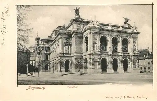 AK / Ansichtskarte Augsburg Theater Augsburg