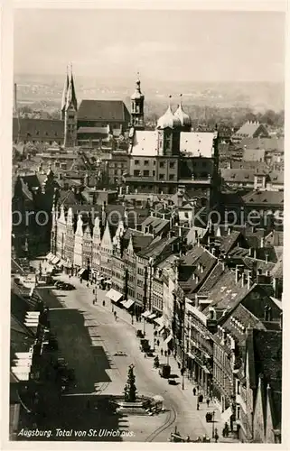 AK / Ansichtskarte Augsburg Blick von St Ulrich Augsburg