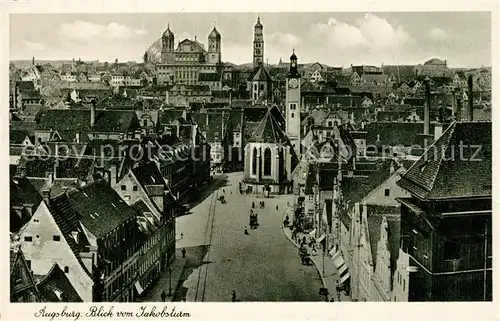 AK / Ansichtskarte Augsburg Blick vom Jakobsturm Augsburg