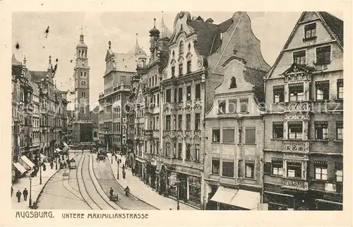 AK / Ansichtskarte Augsburg Untere Maximilianstrasse Augsburg