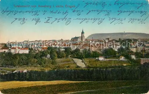 AK / Ansichtskarte Annaberg Buchholz_Erzgebirge Panorama Annaberg Buchholz