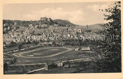 AK / Ansichtskarte Marburg_Lahn Schloss und Stadt Marburg_Lahn