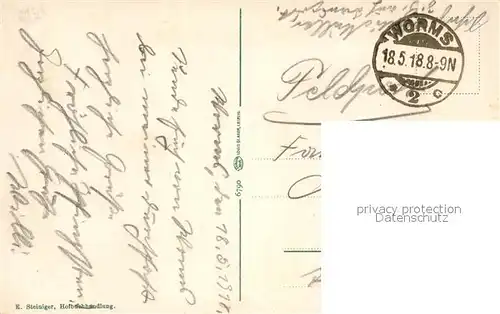 AK / Ansichtskarte Worms_Rhein Stadtblick Schloss Worms Rhein