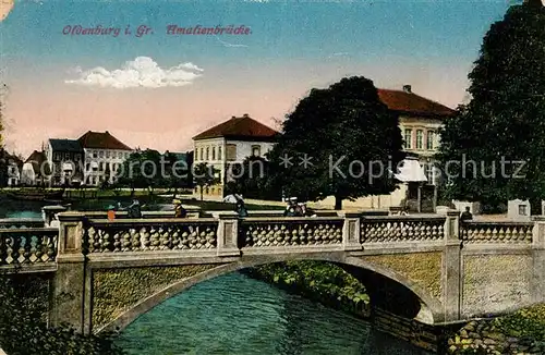 AK / Ansichtskarte Oldenburg_Niedersachsen Amalienbruecke Oldenburg Niedersachsen
