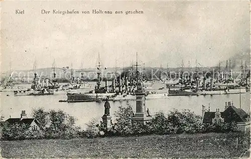 Kiel Der Kriegshafen von Holtenau aus gesehen Kiel