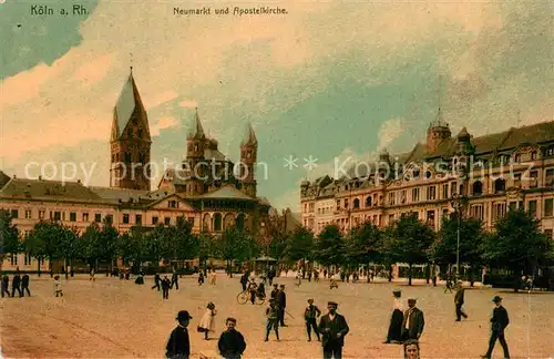 Koeln_Rhein Neumarkt und Apostelkirche Koeln_Rhein