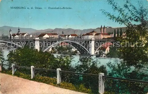 Marburg_Drau_Maribor Eisenbahn Bruecke Marburg_Drau_Maribor
